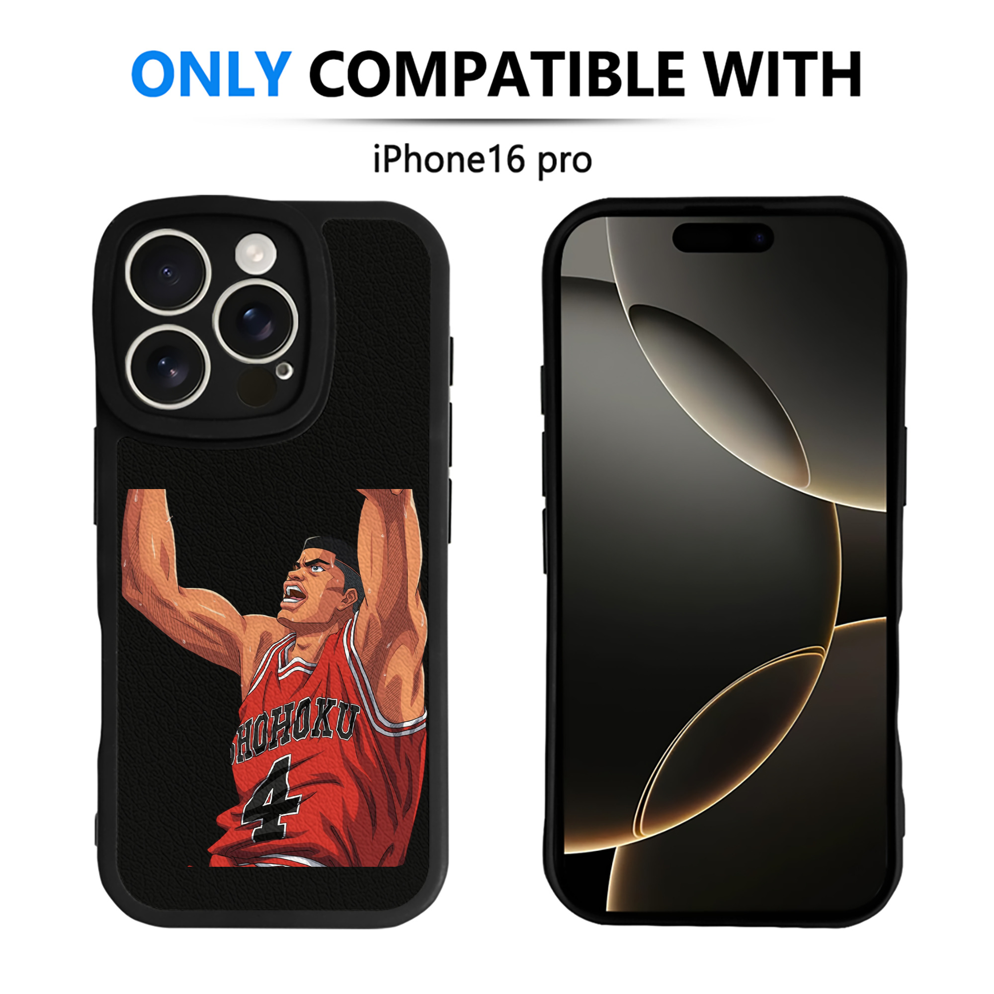 （画像用） SLAM DUNK／スラムダンク 【iPhone 16シリーズ対応】シリコンスマホケース（レザー調） 材質：シリコン